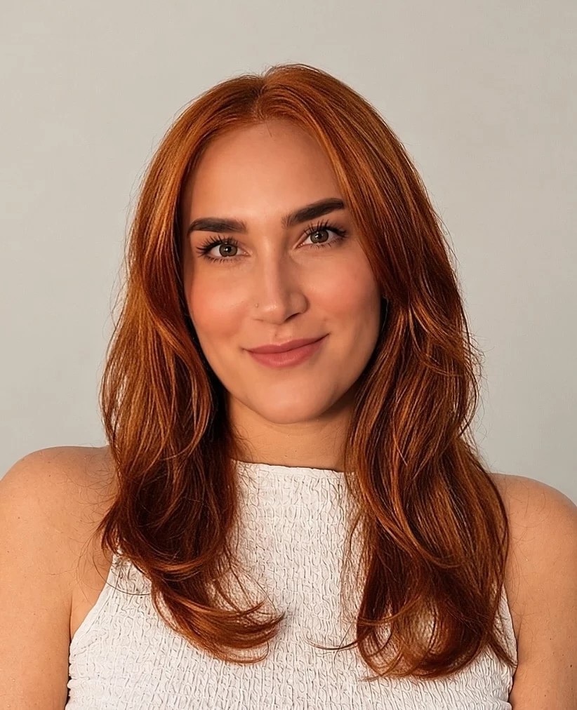 Jelena Barbulović, Inhaberin von jenius, in einem hellen Oberteil vor grauem Hintergrund